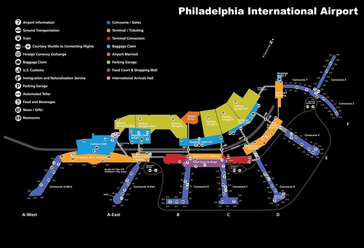 ترمینال نقشه phl