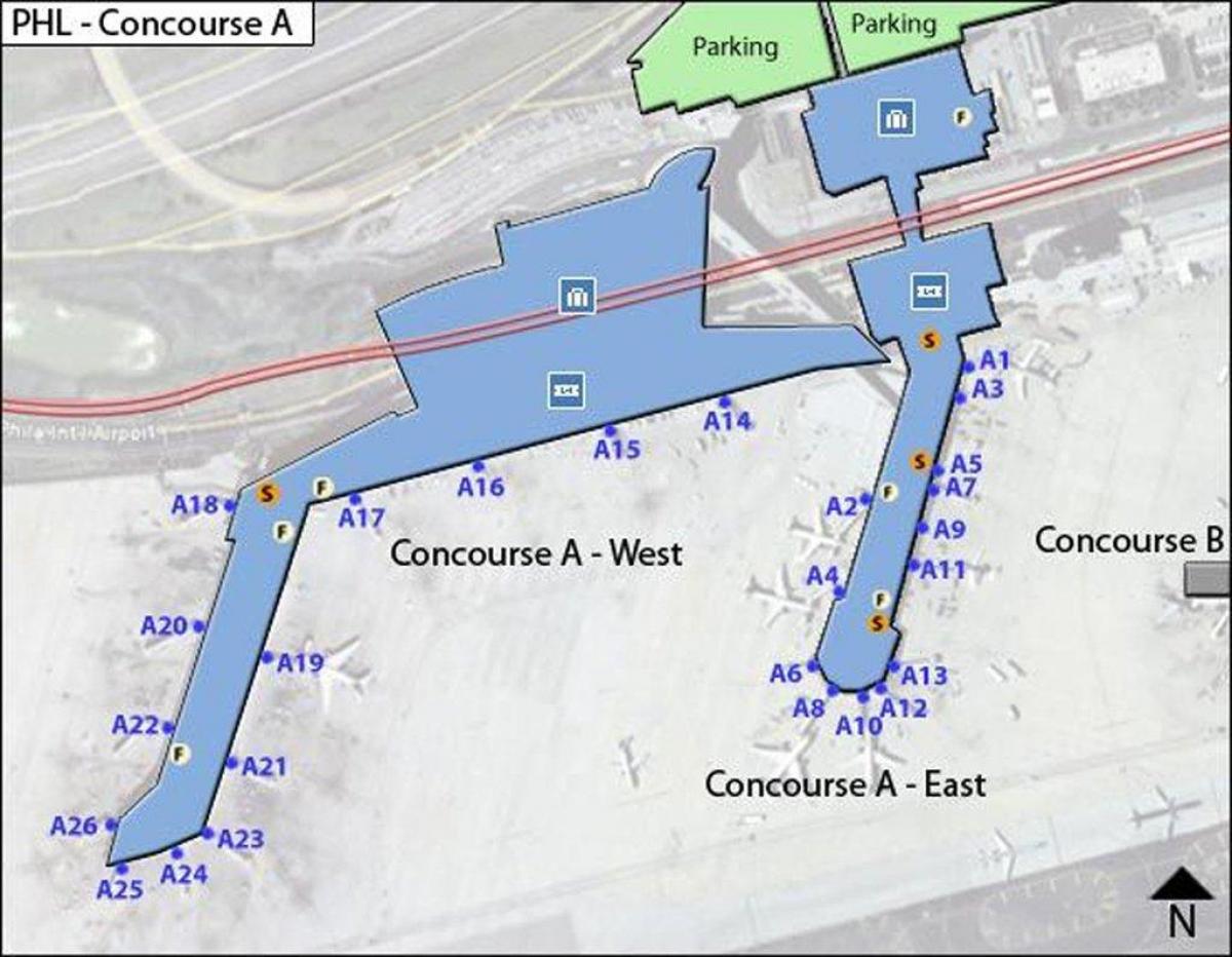 نقشه phl فرودگاه