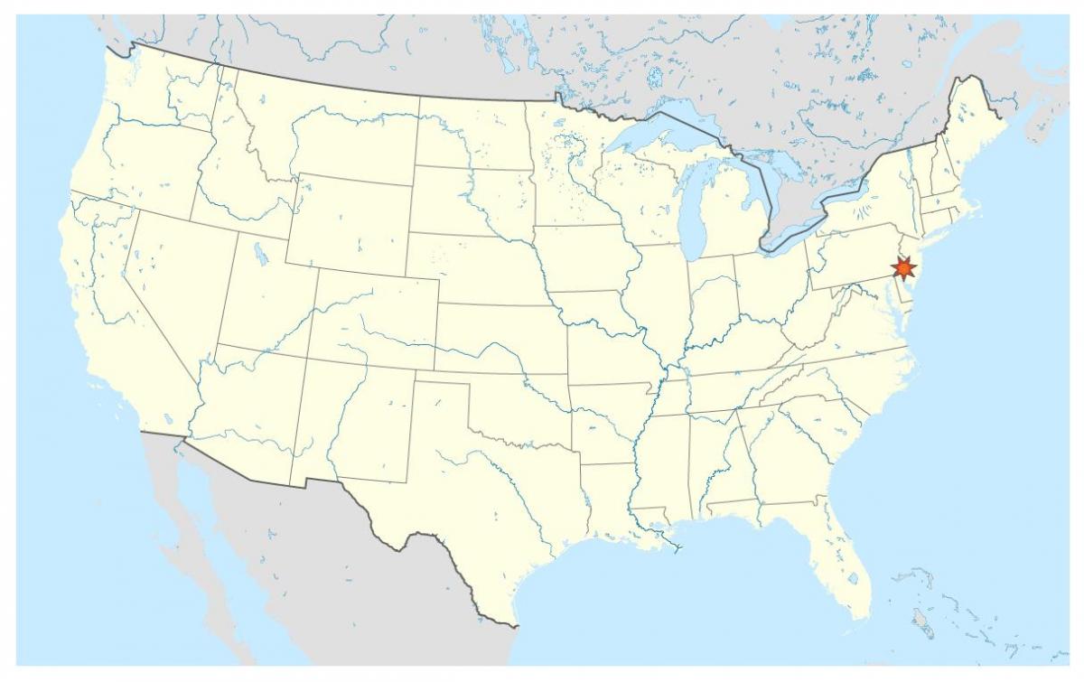 فیلادلفیا در نقشه جهان