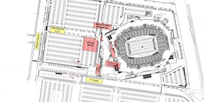 Lincoln financial field پارکینگ نقشه