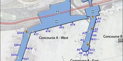 نقشه phl فرودگاه