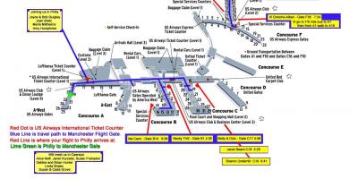Phl ترمینال فرودگاه نقشه