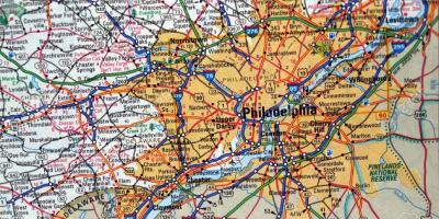 نقشه از Philadelphia, pa